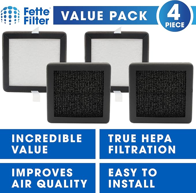 Fette Filter - True HEPA Air Purifier Filters - Pack of 4 - Image 2