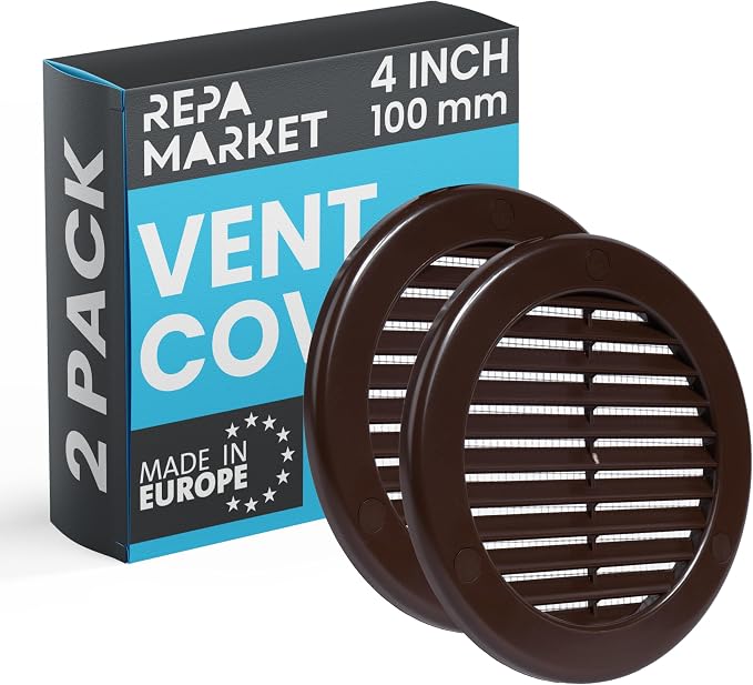 Repa Market 4 Inch Brown Round Air Vent Cover by RepaMarket
