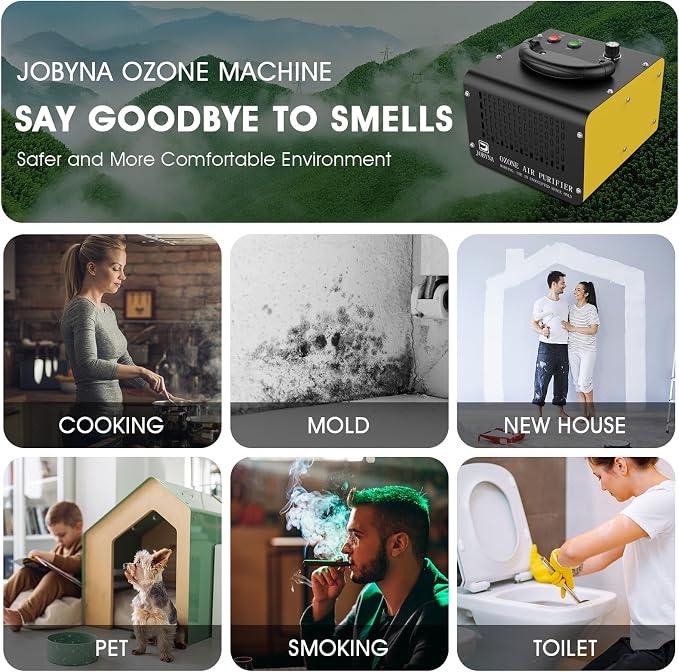 JOBYNA Ozone Generator Water Air, 000mg/h Air Mode & 500mg/h Water Mode Ozone - Image 5