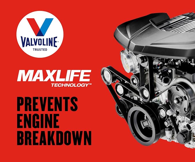 Valvoline High Mileage with MaxLife Technology 20W-50 Synthetic Blend Motor Oil - Image 4