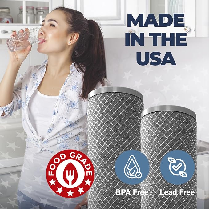 5 Micron 2.5" x 20" Whole House CTO Carbon Sediment Water Filter Cartridge - Image 6