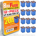 20A Low Profile JCASE 12-Piece Cartridge Fuse Assortment. Fits Most: Nissan by BioFuse