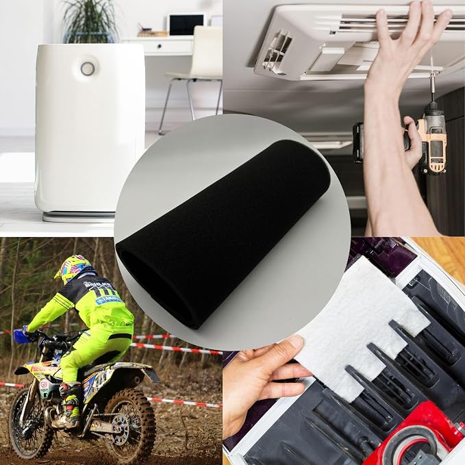 Window Air Conditioner Filter 1/4 inch 50PPI Cut To Fit AC Foam Replacement - Image 5