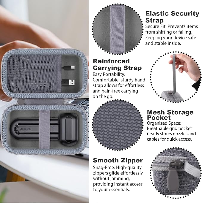 khanka Case for WOLFBOX MF50 MF60 MF70 Electric Air Duster, Hard Storage Case - Image 5