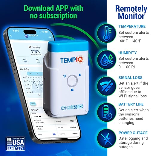 TEMPIQ Remote WiFi 2-Pack Temperature & Humidity Sensor - Image 3
