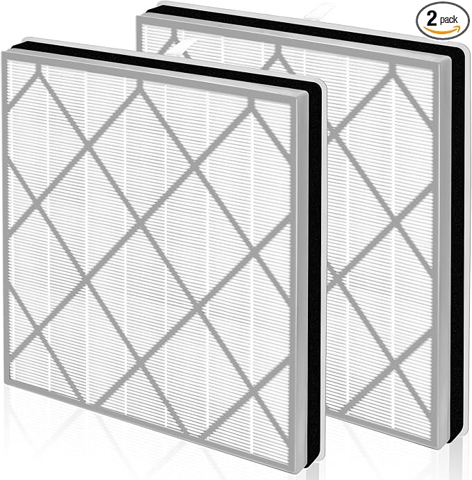 HE400 HE401 Filter Replacement for Shark Air Purifier 4 Fan, 2 Pack | Compatible by Improvedhand