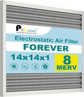 14x14x1 Reusable Air Filter, Electrostatic HVAC Air Filter, Lasts a Lifetime by Pelano