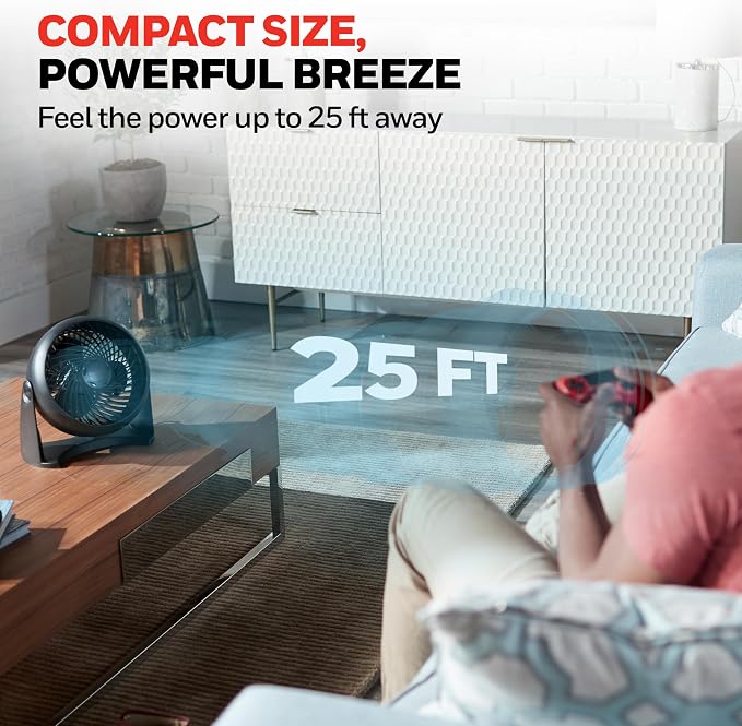 Honeywell TurboForce Air Circulator, Small Tabletop Fan, Quiet Personal Fan - Image 3