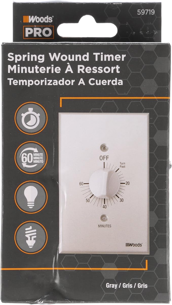 Southwire Woods In-Wall Spring Wound Timer - Image 2