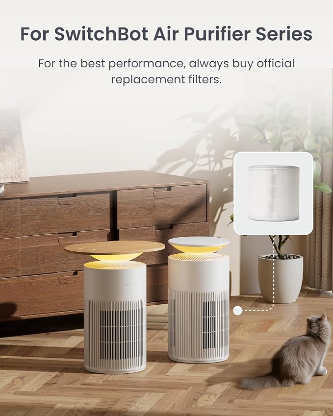 SwitchBot Air Purifier Table and Replacement Pet Filter 1 Pack - Image 2