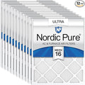 Nordic Pure 18x18x1 Pleated Ultra MERV 16 AC Furnace Air Filters–With 2.5X More by NordicPure