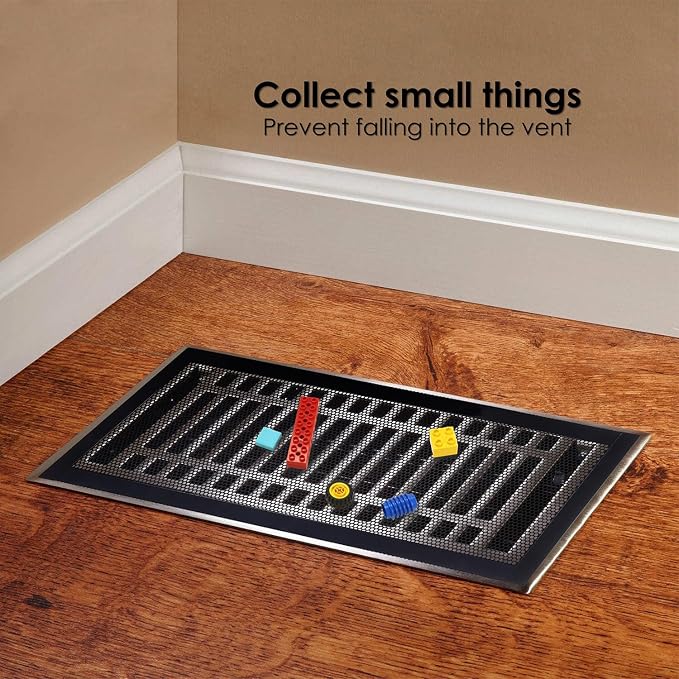 QMARK 4 Pack Floor Vent Covers, 4 x 10 Inches Floor Vent Screen Net, Air Vent - Image 6