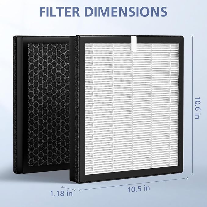 4 Pack G3 Air Purifier Repalcement Filter Compatible - Image 4