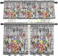 Spring Flowers Kitchen Curtains Set 3 Piece by Unknown