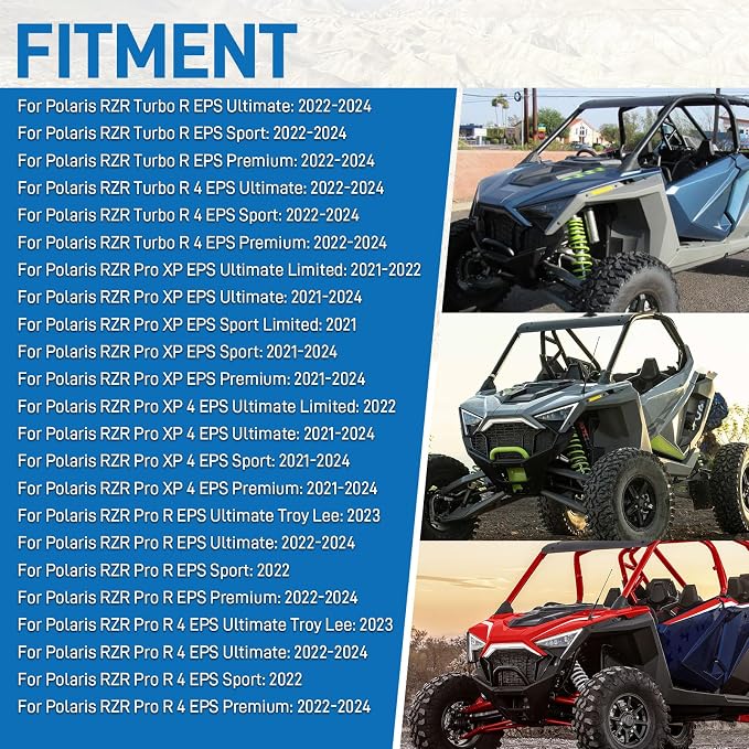 Air Intake Screen Vent Cover for Polaris RZR PRO Turbo R XP 4 2021-2024 2 PCS - Image 5