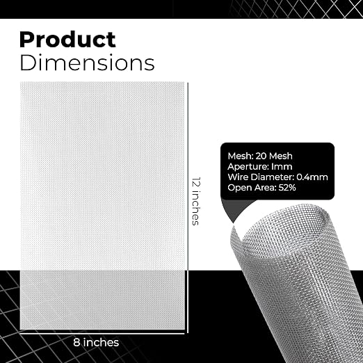 Stainless Steel Wire Mesh 10-Pack 12×8 Inches – Durable, Windows etc. - Image 2