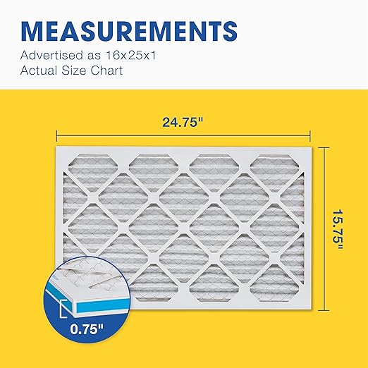 Aerostar 16x25x1 MERV 8 Air Filter, ACTUAL SIZE, Air Conditioning & Furnace - Image 5