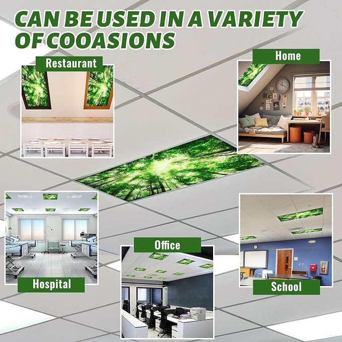 Hortsun 12 Pcs Fluorescent Light Covers Bulk, 4 x 2 ft Magnetic Fluorescent - Image 5