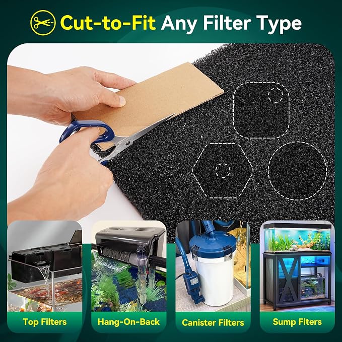 Borlech Aquarium Bio Filter Sponge Pad - Image 8