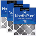 Nordic Pure 12x24x1 Furnace Air Filters MERV 12 Pleated Plus Carbon 3 Pack by NordicPure
