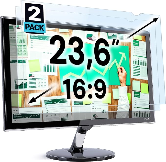 VINTEZ 23.6 inch Blue Light Blocking Screen Protector Panel by VINTEZ