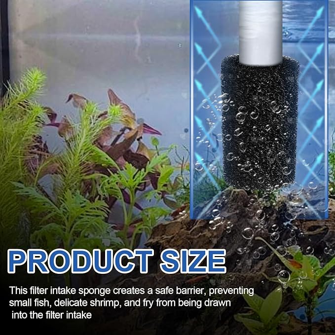 Pre Filter Sponge for Aquarium Shrimp Fry Fish Tank Filter Intake for Marina S10 - Image 4