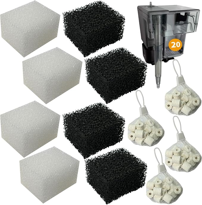 4 Set of Three-Stage Filtration Tank Filter Maintenance Kit, Replacement by BEAUFAN