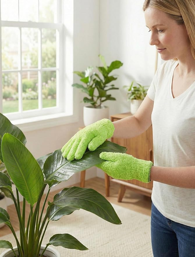 NiHome 4 Pairs Microfiber Cleaning Gloves, Dusting - Image 5