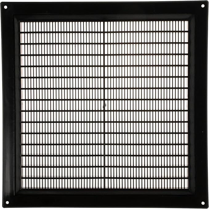 10" x 10" Inch Black Vent Cover by ECOPROVENT