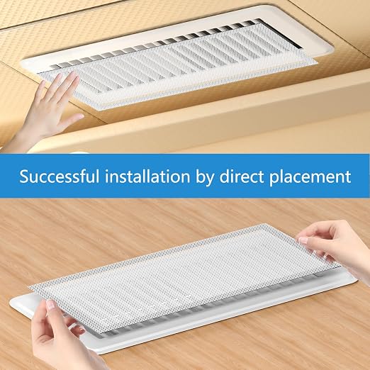 Hon&Guan Floor Vent Covers, Strong Magnetic Air Filters, 4.7x10.2'' PVC Floor - Image 3