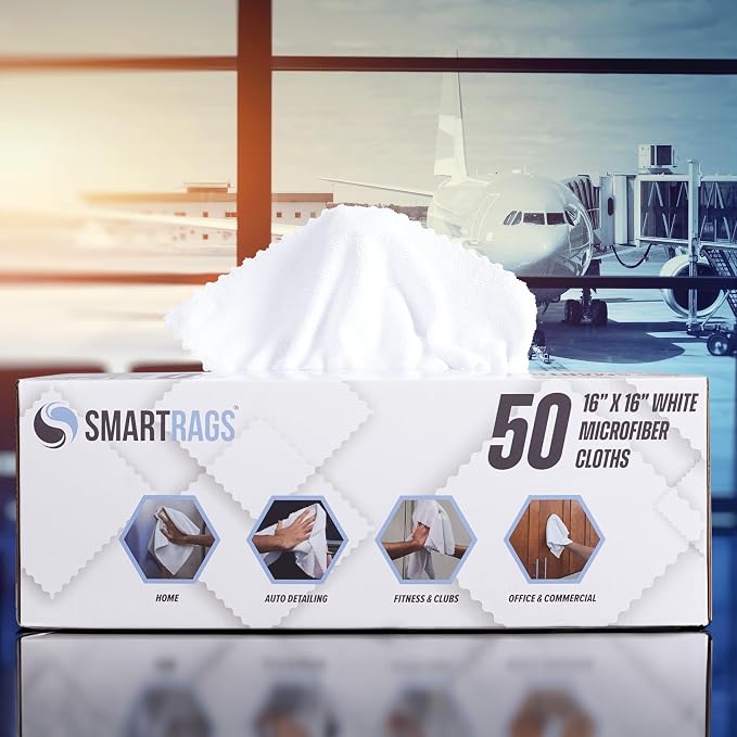 Arkwright Smart Rags Microfiber Cleaning Cloths, Lint Free 215 GSM Reusable - Image 5