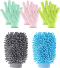 NiHome 4 Pairs Microfiber Cleaning Gloves, Dusting by NiHome