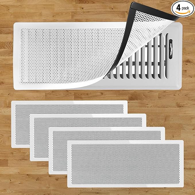 4 PCS White Magnetic Vent Covers by Xiesaip