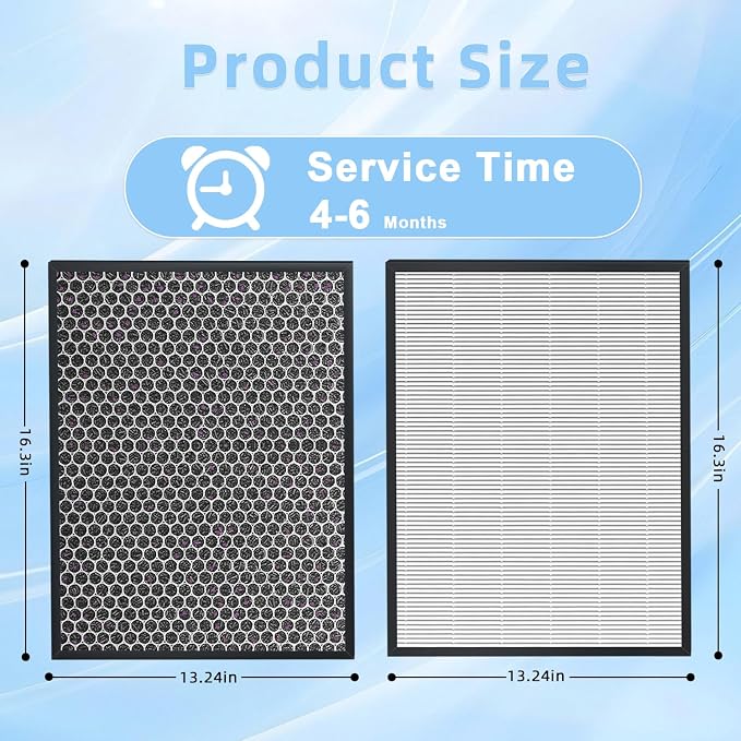 10-Pack 3000 Replacement Filters Compatible AD3000 Air Purifi-er, 3000Pro Air - Image 7