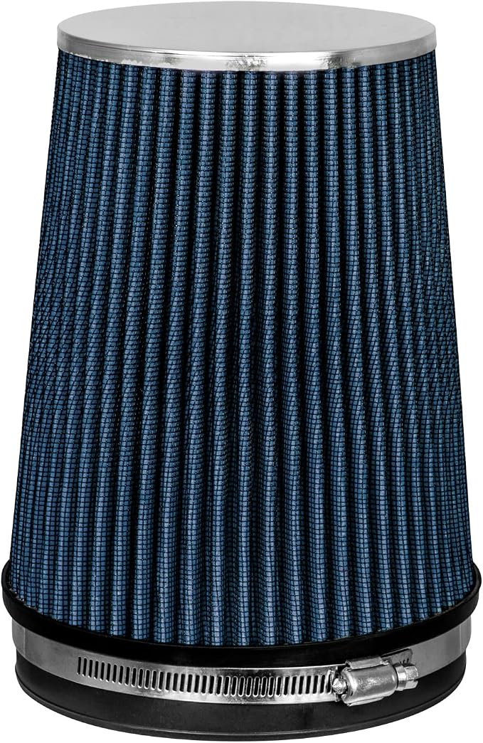 Cold Air Intake System with Heat Shield Kit + Filter Combo BLUE Compatible - Image 3