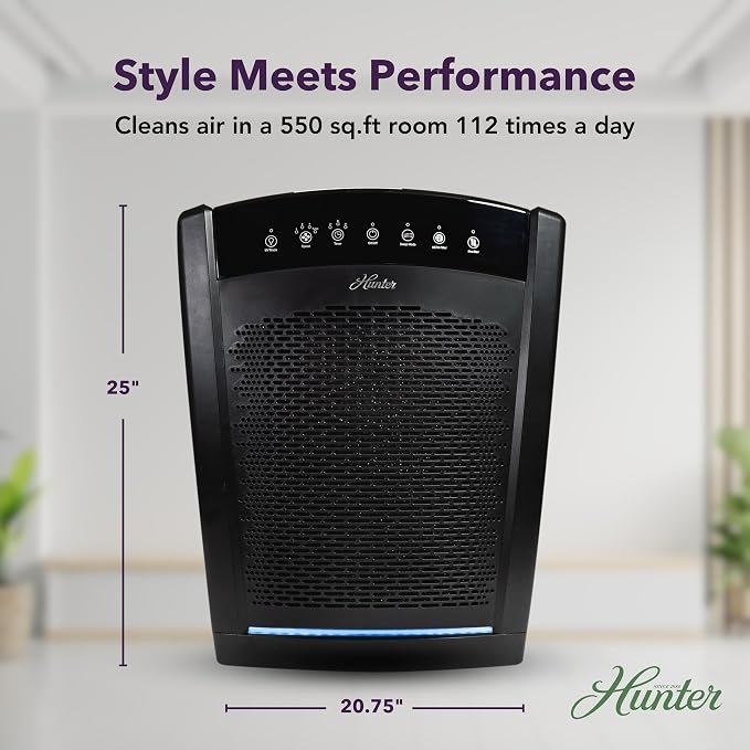 Hunter HP850 Air Purifiers for Home Large Room and Bedroom. True HEPA Air - Image 4