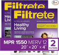 Filtrete 20x20x4, AC Furnace Air Filter, MPR 1550 DP, Healthy Living Ultra by Filtrete
