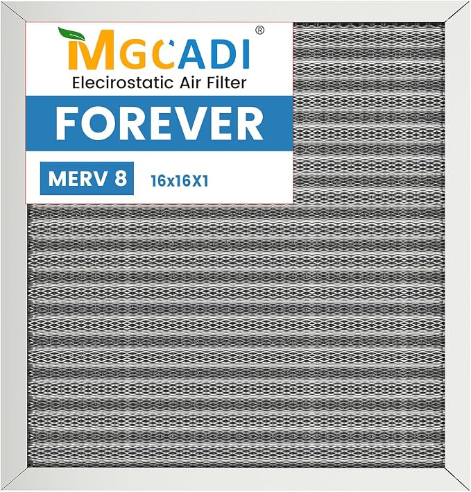 16x16x1 HVAC Furnace Air Filter, Lasts a Lifetime, the Last HVAC Filter You by MGCADI