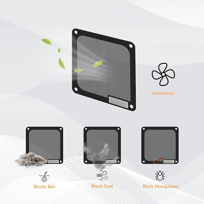 120mm Dust Filter PC for Computer Cooler Fan/PSU/Routers PVC 50 Mesh, Computer - Image 3