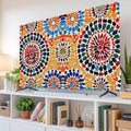 Traditional Colourful Moroccan Wall Tile Mosaic Back Indoor TV Cover, Elastic by Unknown