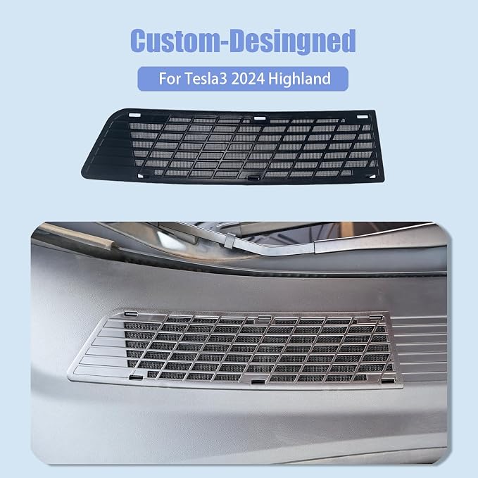Air Intake Protective Cover for Tesla Model 3 2023-2025 Highland, Air Intake - Image 2