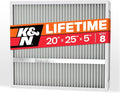 K&N 20X25X5 HVAC Furnace Air Filter, Lasts a Lifetime, Merv 8, the Last HVAC by KNEngineeringInc