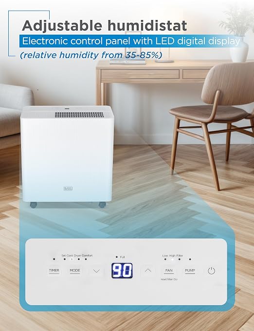 BLACK+DECKER Portable Dehumidifier - Image 4