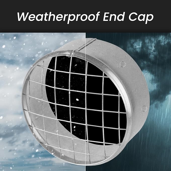 Repa Market Ø12 Inch Duct Cover – Galvanized Steel Round Duct Cap - Image 4