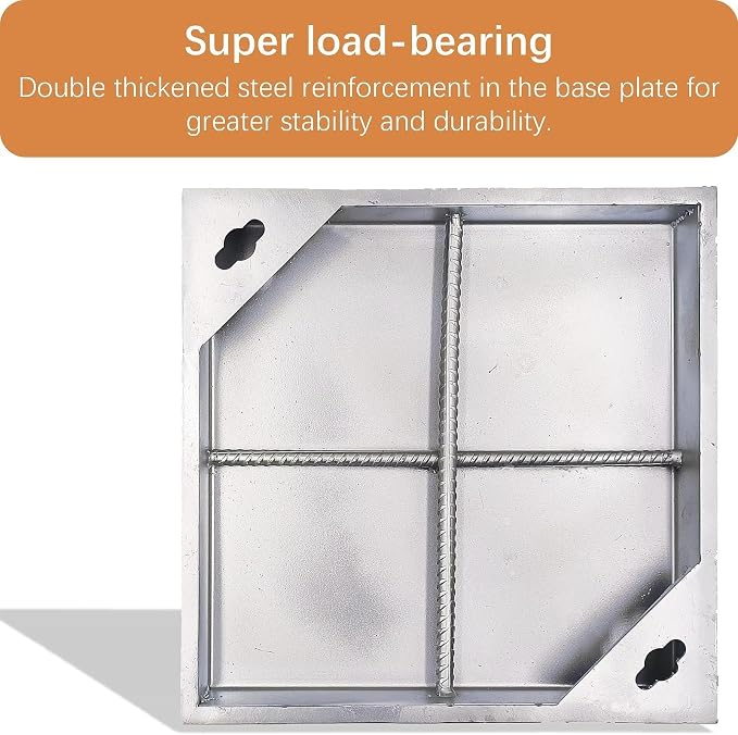 12x12 in Invisible Stainless Steel Manhole Cover and Frame - Image 4