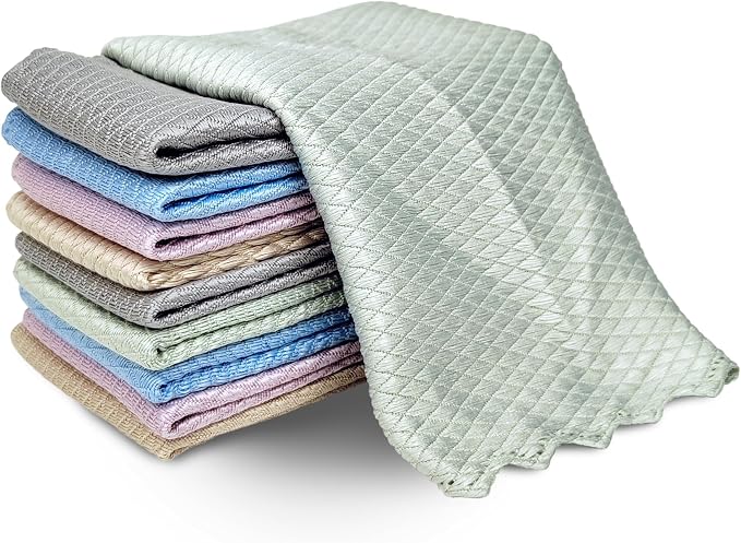 10 Pcs Extra Soft Microfiber Cleaning Cloths – High-Absorbency, Quick-Drying by Unknown