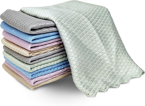 10 Pcs Extra Soft Microfiber Cleaning Cloths – High-Absorbency, Quick-Drying by Unknown