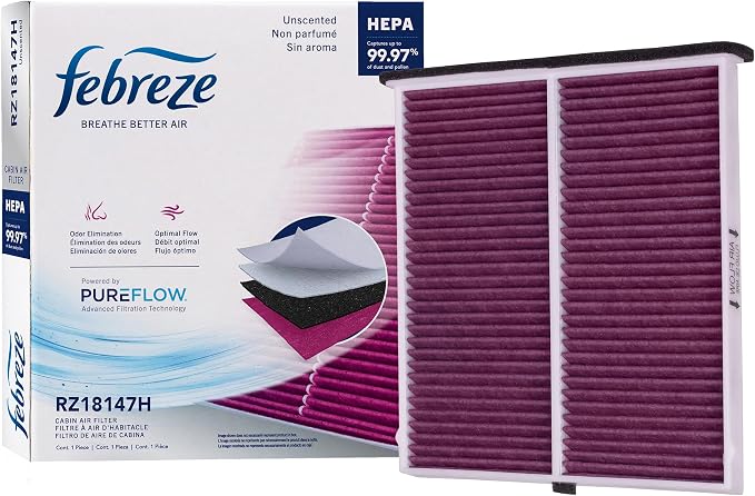 Febreze Odor Control HEPA Cabin Air Filter by PUREFLOW RZ18147H Fits 2014-2025 by Febreze