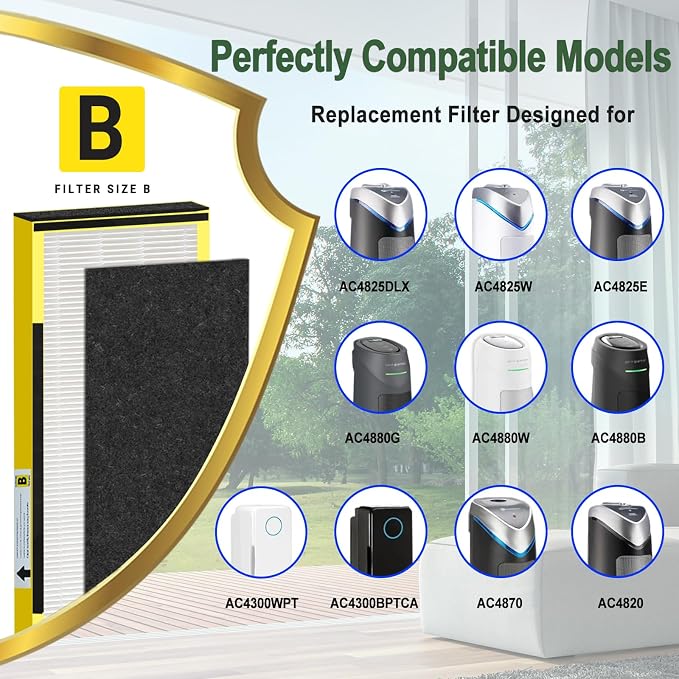 12 Pack FLT4825 HEPA Filter B Replacement Compatible - Image 3