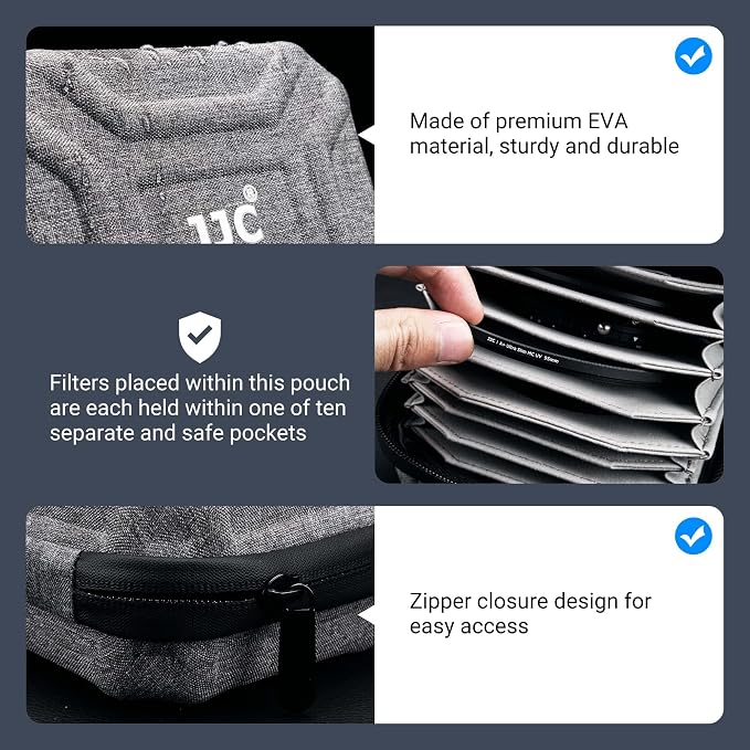 JJC Durable Lens Filter Pouch Case - Image 2